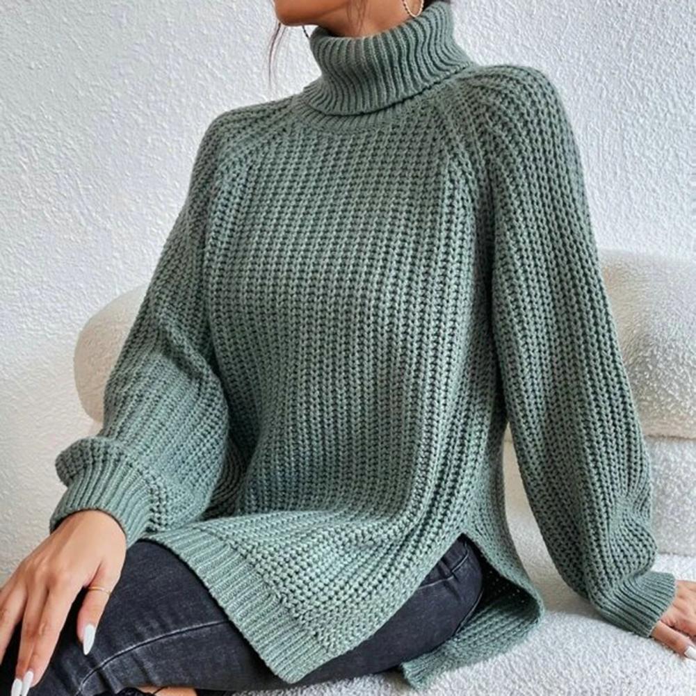 Annette - Schöner Pullover - Rollkragenpullover - Sweatshirts & Hoodies - Grün - Müller Mode