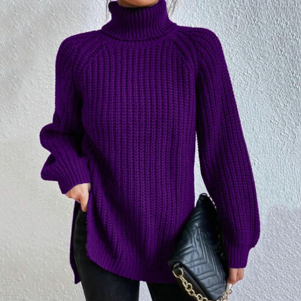 Annette - Schöner Pullover - Rollkragenpullover - Sweatshirts & Hoodies - Lila - Müller Mode
