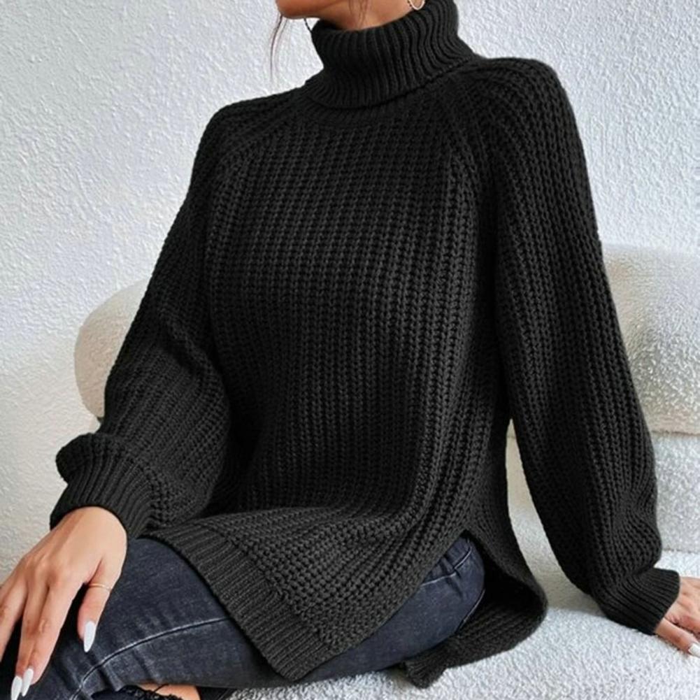 Annette - Schöner Pullover - Rollkragenpullover - Sweatshirts & Hoodies - Schwarz - Müller Mode