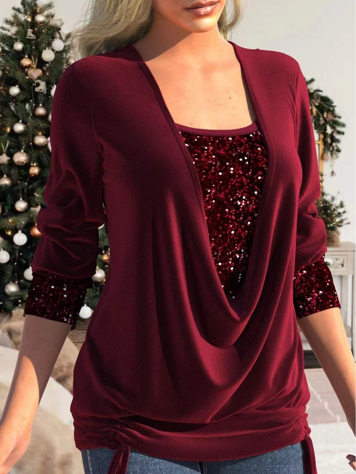 Edith Glitzerbluse