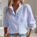 Johanne - Bluse - Rebellischer Stil - Bluse - Blau - Müller Mode