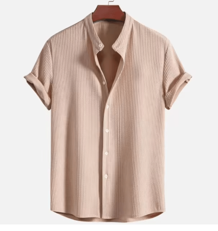 Philipp Hemd mit kurzen Ärmeln und Knopfleiste - Hemden - Khaki - Müller Mode