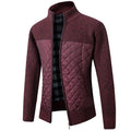 Uffe Slim - Fit Strickjacke mit Stehkragen - Strickwaren - Rot - Müller Mode