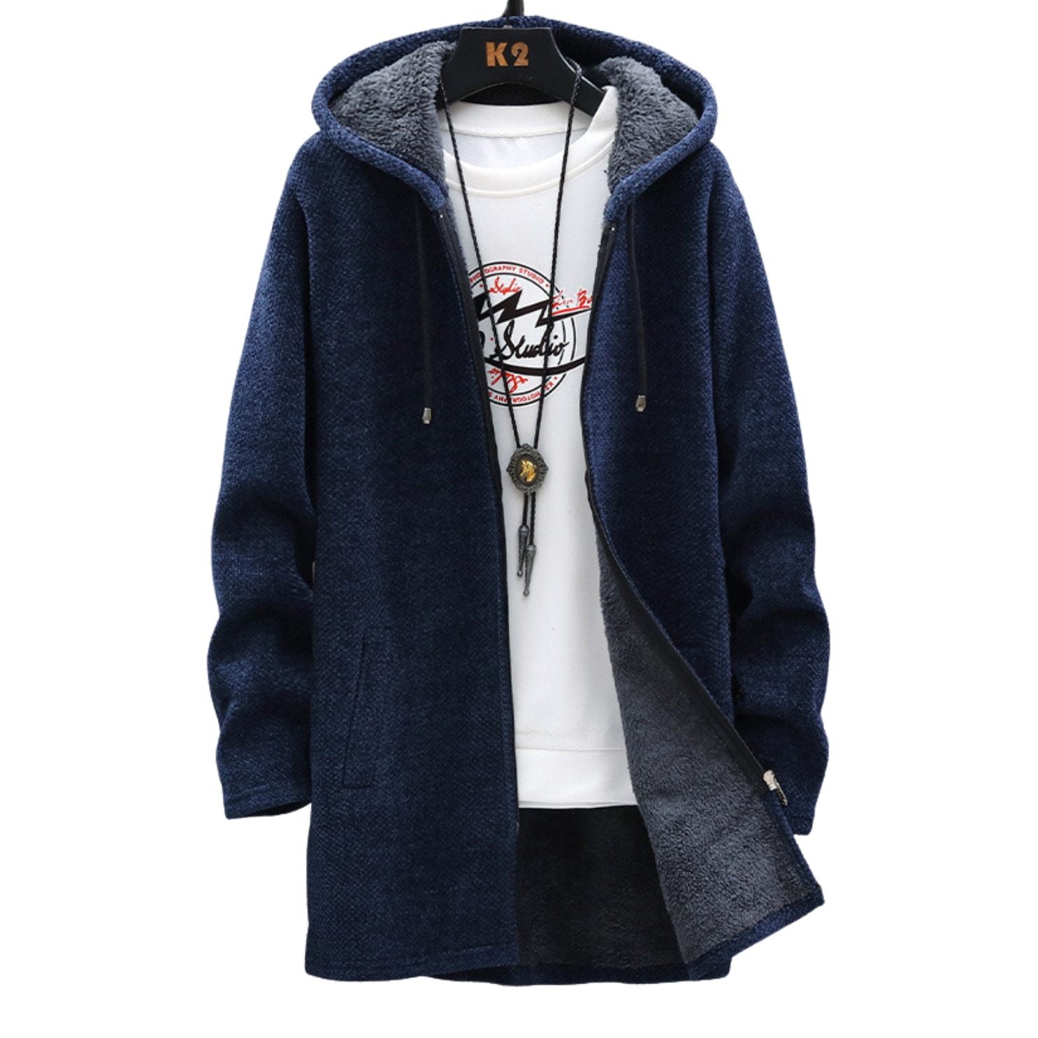 Wilhelm - Sweatshirt mit Kapuze - Sweatshirts & Hoodies - Blau - Müller Mode